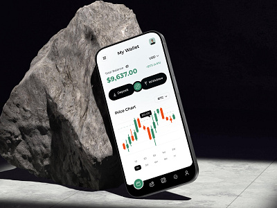 Crypto Wallet Design android screen clean crypto crypto wallet dark theme design digital currency interface ios ios screen minimal mobile mobile app mobile app screens mobile apps my wallet ui user interface ux uxui