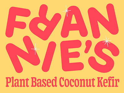 Frannie's Coconut Kefir branding colorful consumer packed goods cpg design food fun graphic design health illustration jar logo packaging packaging design playful retro type typography vector