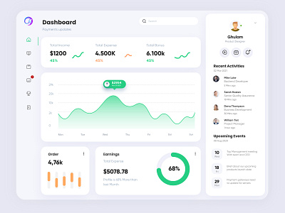 Finance Dashboard light theme dash dashbaord uo dashbaords dashboad dashboard dashboard designer dashboard ui dashbraid design illustration interface minimal ui uiux ux web dash web dashboard