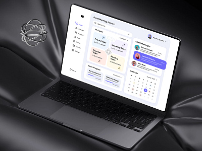 Task Management Dashboard Design clean dark theme dashboard design interface landing page mac macbook management minimal mockup project management task management task management dashboard ui uiux user interface ux uxui website