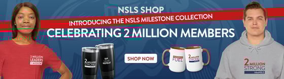 Celebrating 2 Million Members in the NSLS Shop.