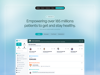 Landing Page - Healthcare design doctor healtcare health healthcare app healthy landing page landingpage medical medicine online medicine saas ui ux web design website