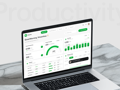 Productivity Dashboard analytic calendar dashboard integrate integration meet meeting product design productive dashboard productivity project management saas schedule task management to do dashboard to do list video call video conference web app workspace