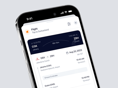 Travel Companion Mobile App - Flight Detail ✈️ boarding dashboard design flight flight app ios mobile mobile app product design saas ticket travel travel companion travel planner travelling trip uiux vacation web app web design