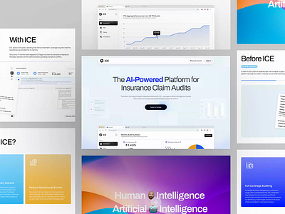 ICE Health - AI Powered Platform ai animation artificial intelligence health interaction landing page landingpage medical motion ui web website website animation