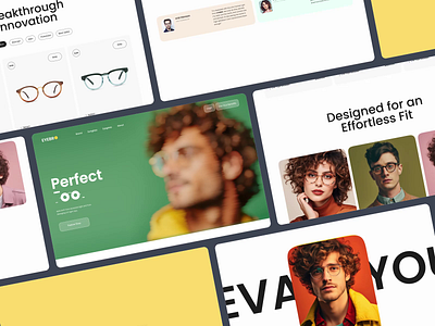 EYEBRO- Eyewear website design 3d animation branding design graphic design inspiration landing page deisgn minimal design modern design motion graphics trendy design ui ui design uidesign uiux website website design