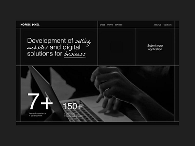 Web Studio Website Design branding dark theme design graphic design homepage landing page landing page design logo main page motion graphics product design ui ui design uiux web web design concept web design tmplate website website ui